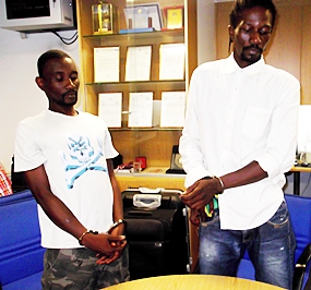 Africans “John Doe” and Lewis Dennis have been arrested on immigration charges.